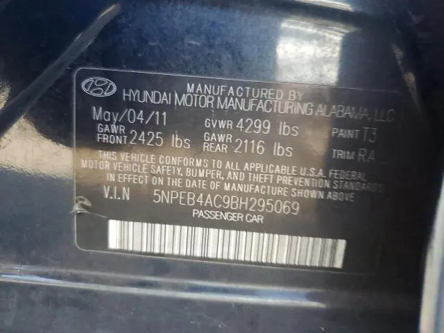 2011 HYUNDAI SONATA GLS  