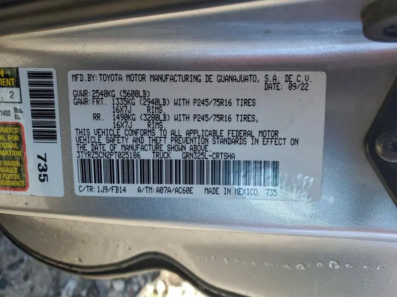 2023 TOYOTA TACOMA ACCESS CAB  