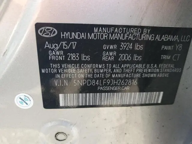 2018 HYUNDAI ELANTRA SEL  