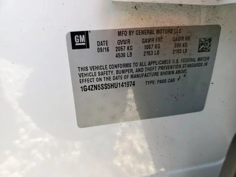 2017 BUICK LACROSSE PREFERRED  