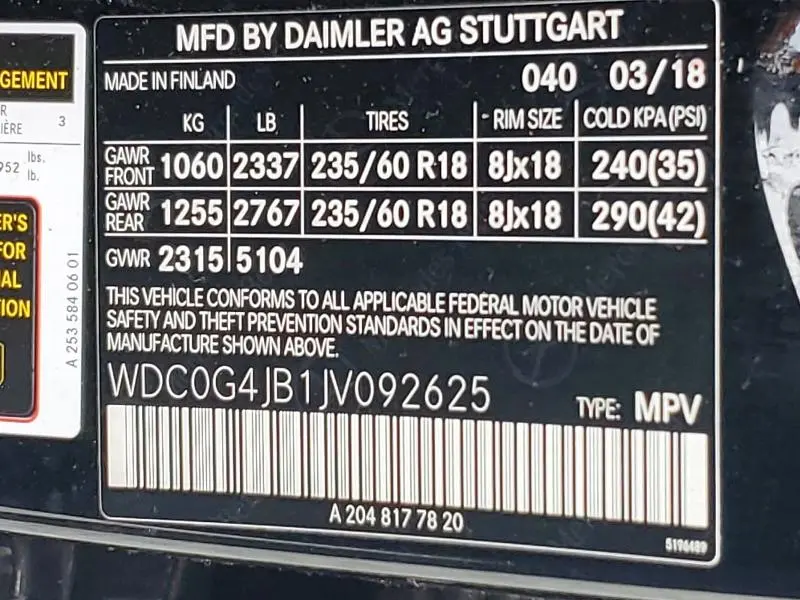 2018 MERCEDES-BENZ GLC 300  