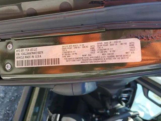 2022 JEEP WRANGLER SPORT  