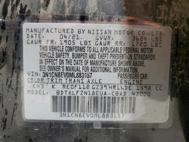 2021 NISSAN VERSA SV