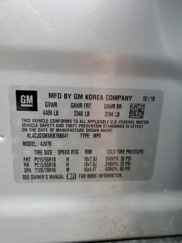 2019 BUICK ENCORE ESSENCE  