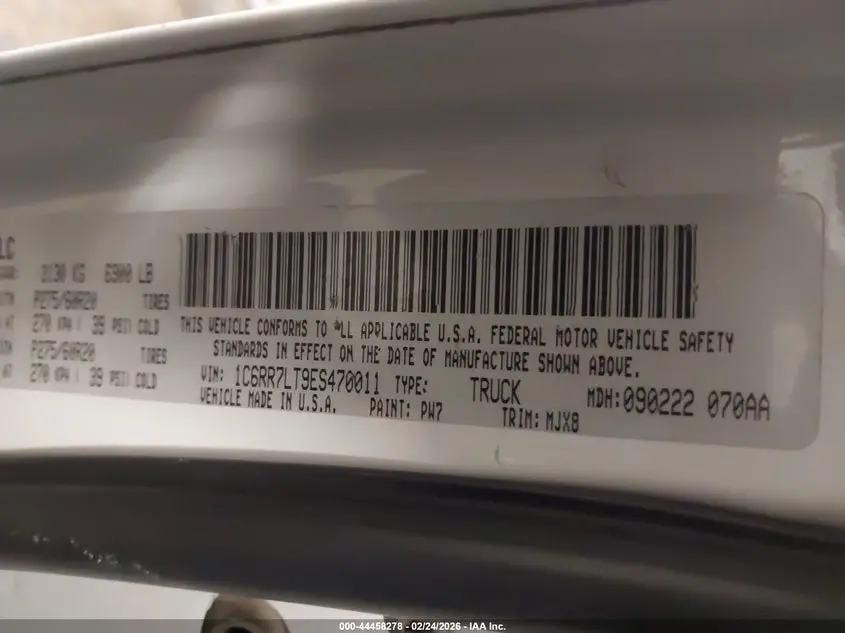 2014 RAM 1500 OUTDOORSMAN