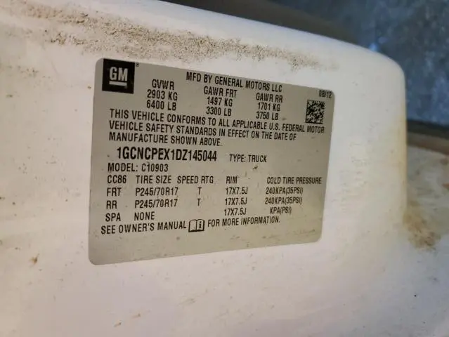 2013 CHEVROLET SILVERADO C1500  