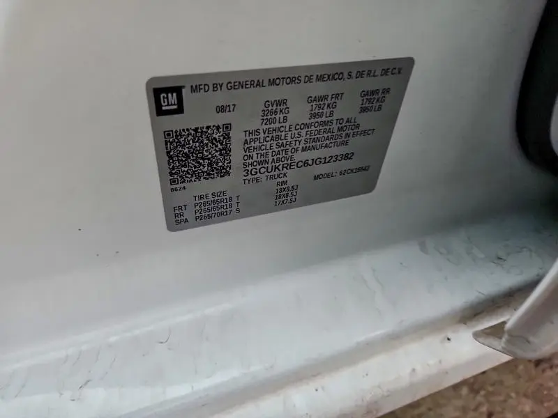 2018 CHEVROLET SILVERADO K1500 LT  