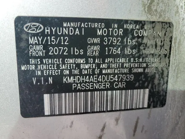 2013 HYUNDAI ELANTRA GLS