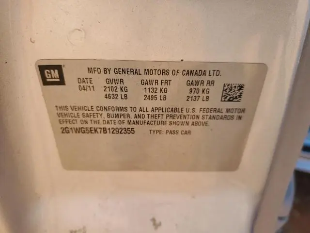 2011 CHEVROLET IMPALA LT  