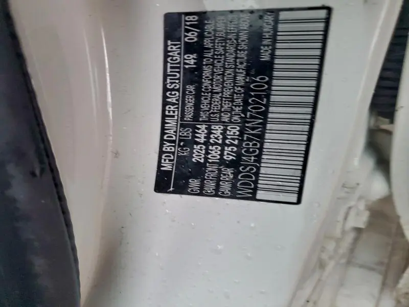 2019 MERCEDES-BENZ CLA 250 4MATIC  