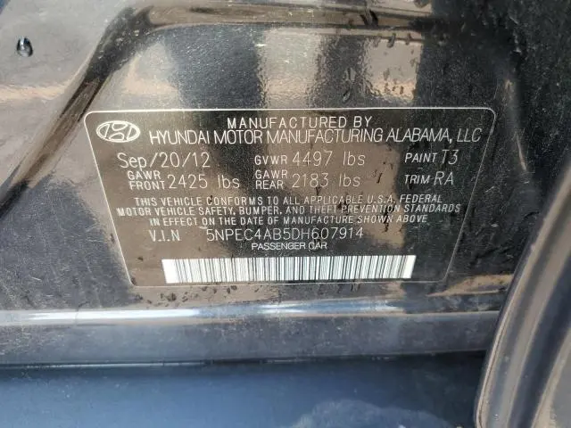 2013 HYUNDAI SONATA SE  