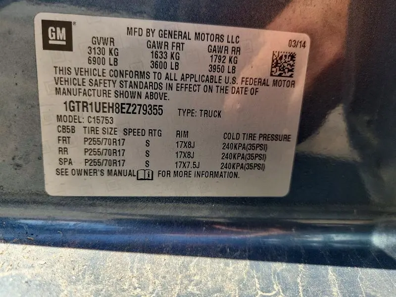 2014 GMC SIERRA C1500 SLE  