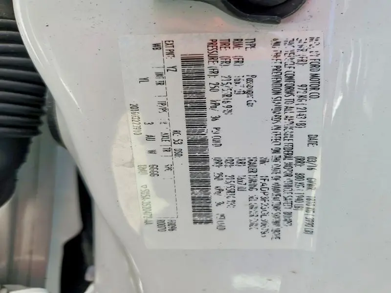 2016 FORD FOCUS SE  