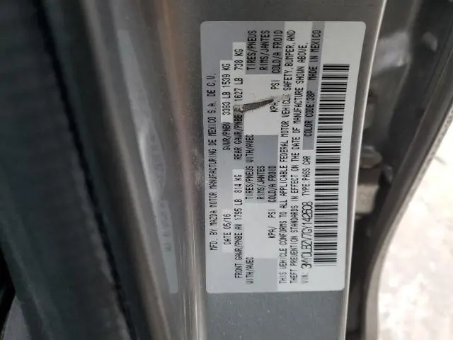 2016 TOYOTA SCION IA   