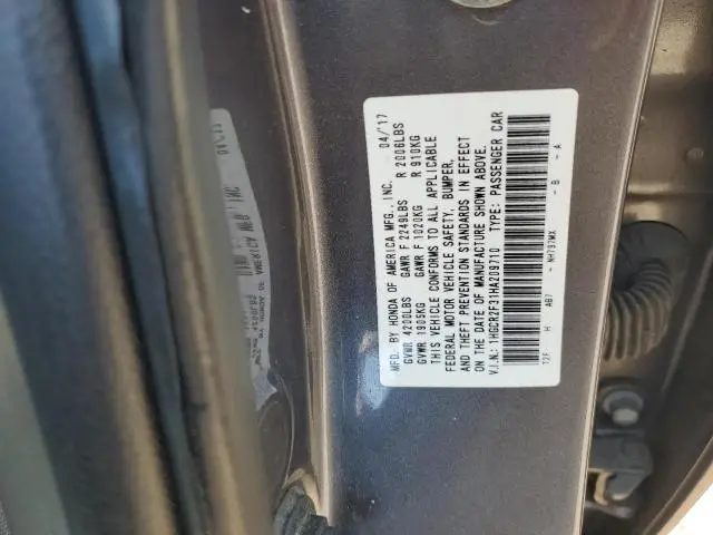 2017 HONDA ACCORD LX  
