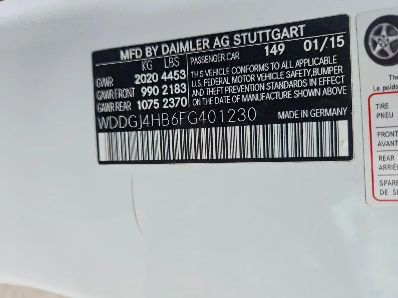 2015 MERCEDES-BENZ C 250  