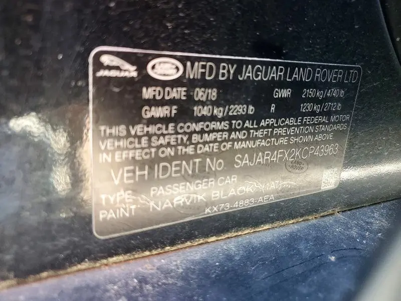 2019 JAGUAR XE   