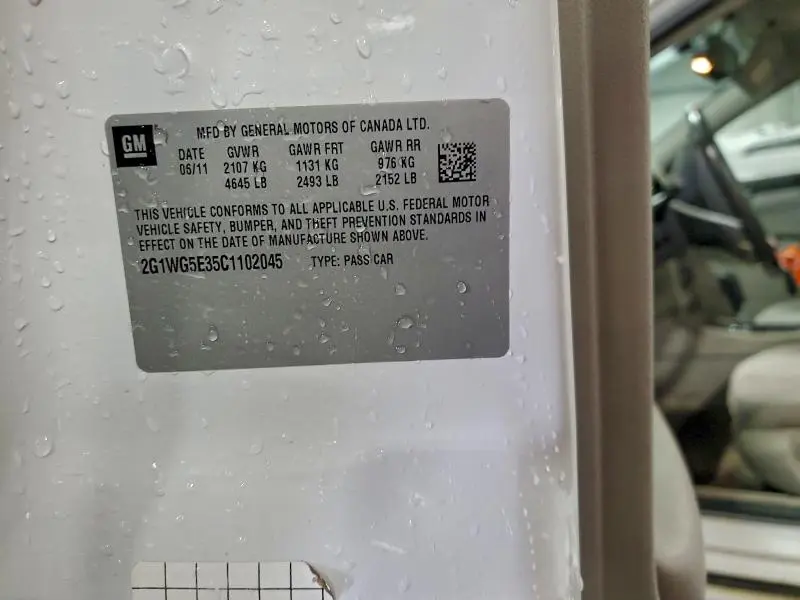 2012 CHEVROLET IMPALA LT  