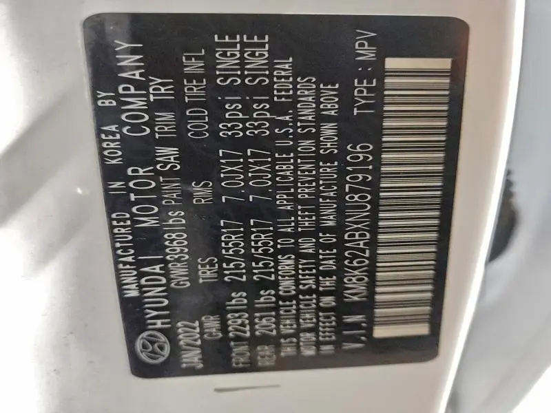 2022 HYUNDAI KONA SEL  