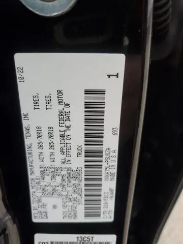 2023 TOYOTA TUNDRA CREWMAX SR  