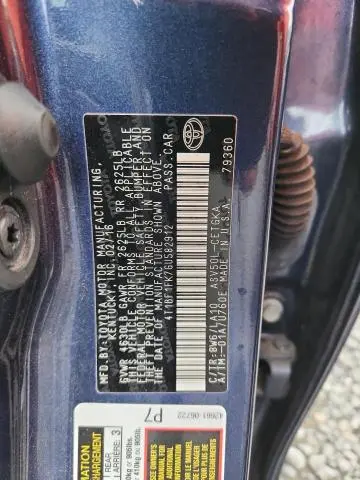 2016 TOYOTA CAMRY LE  