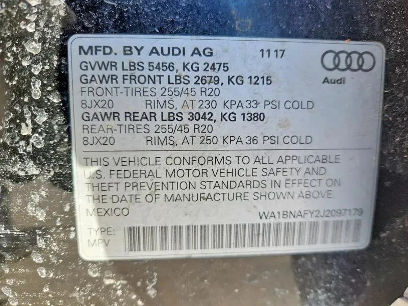2018 AUDI Q5 PREMIUM PLUS  