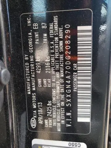 2013 KIA OPTIMA EX  