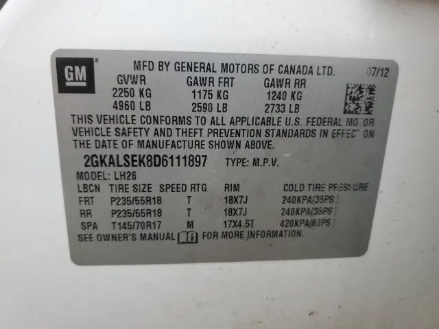 2013 GMC TERRAIN SLE  