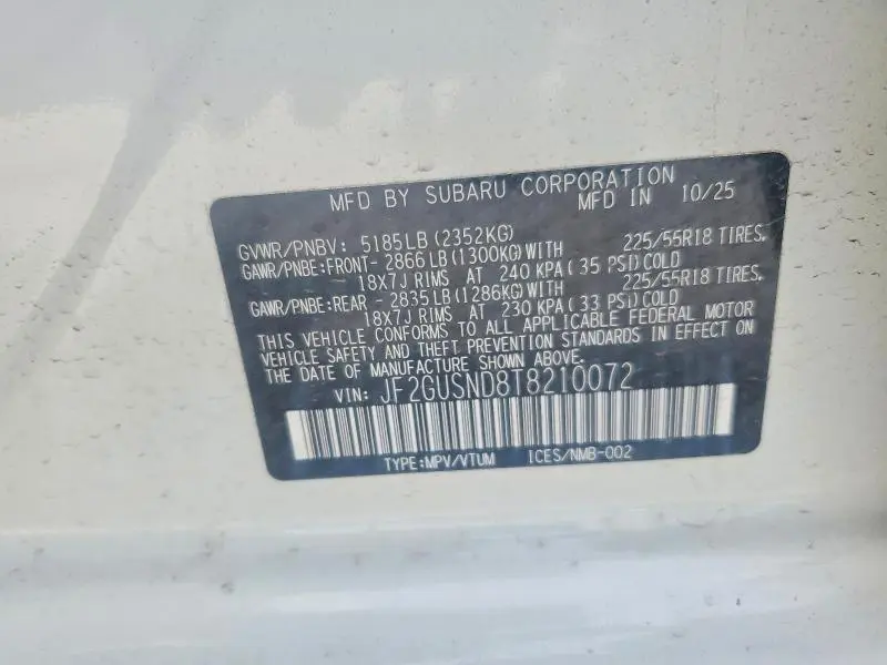 2026 SUBARU CROSSTREK LIMITED  