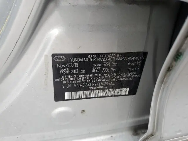 2019 HYUNDAI ELANTRA SEL  