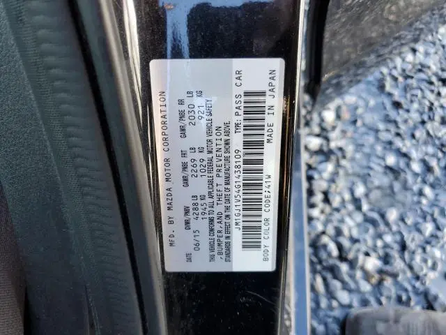 2016 MAZDA 6 TOURING  
