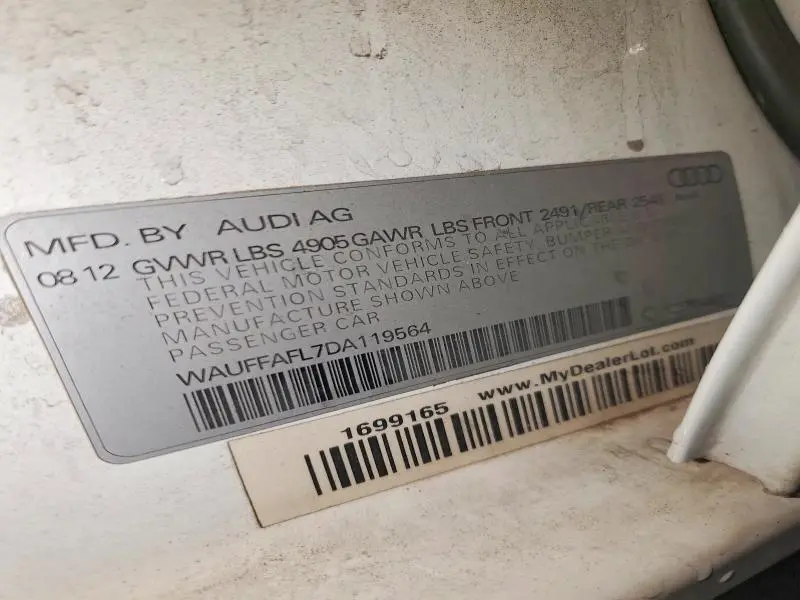 2013 AUDI A4 PREMIUM PLUS  