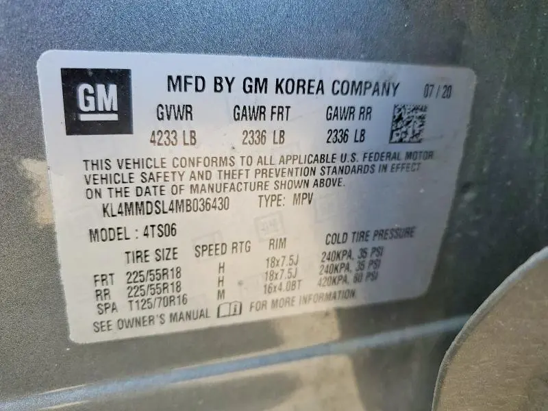 2021 BUICK ENCORE GX SELECT  
