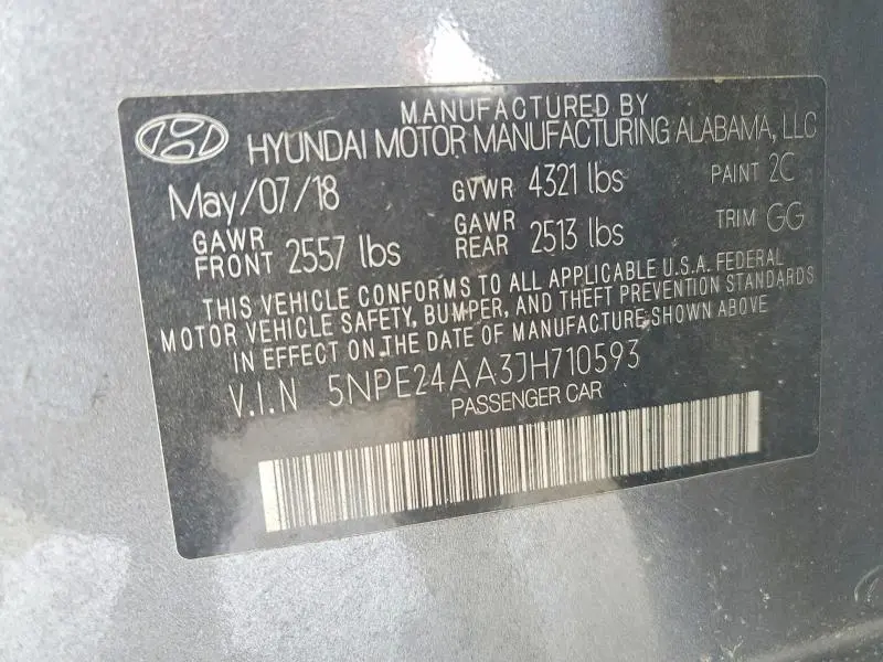2018 HYUNDAI SONATA ECO  