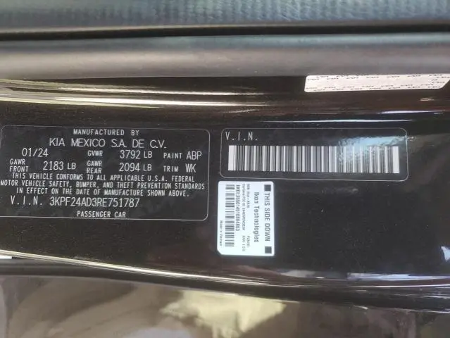 2024 KIA FORTE LX