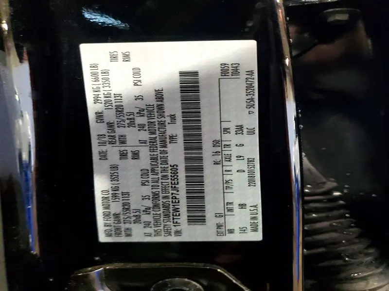 2018 FORD F150 SUPERCREW  