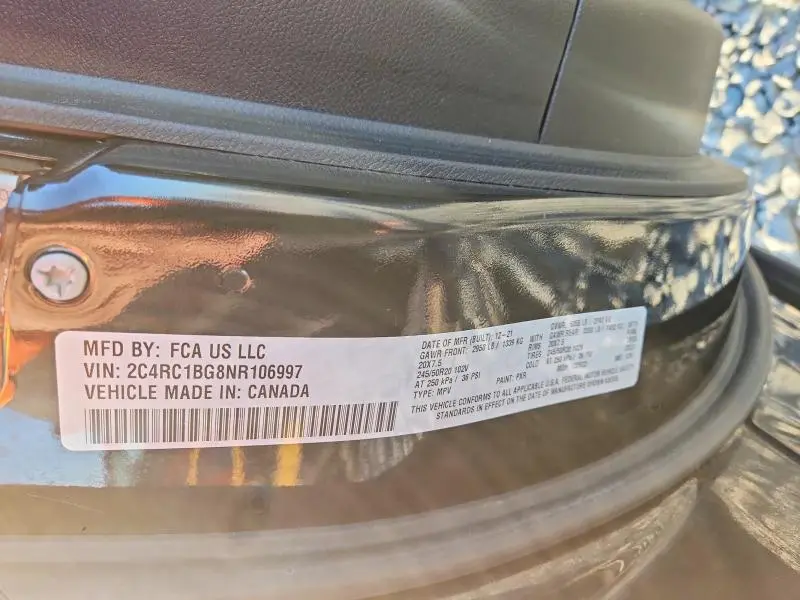 2022 CHRYSLER PACIFICA TOURING L  