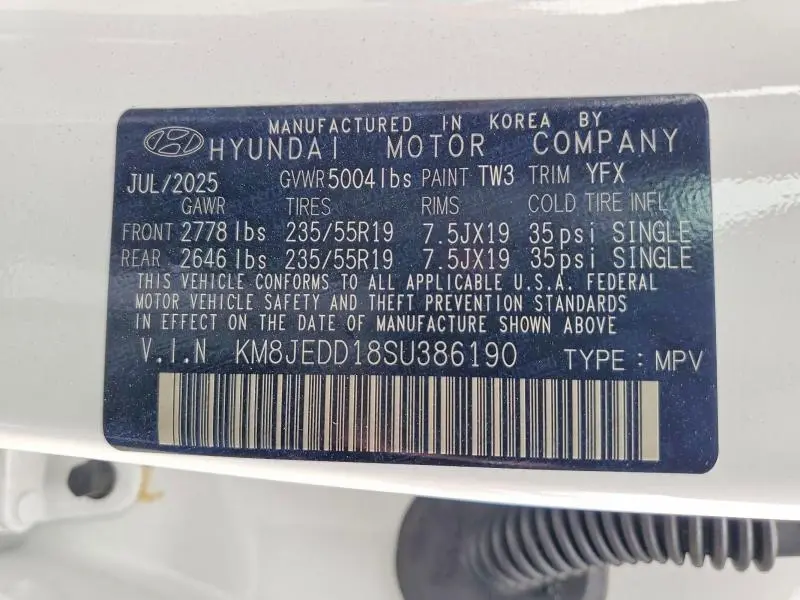 2025 HYUNDAI TUCSON LIMITED  