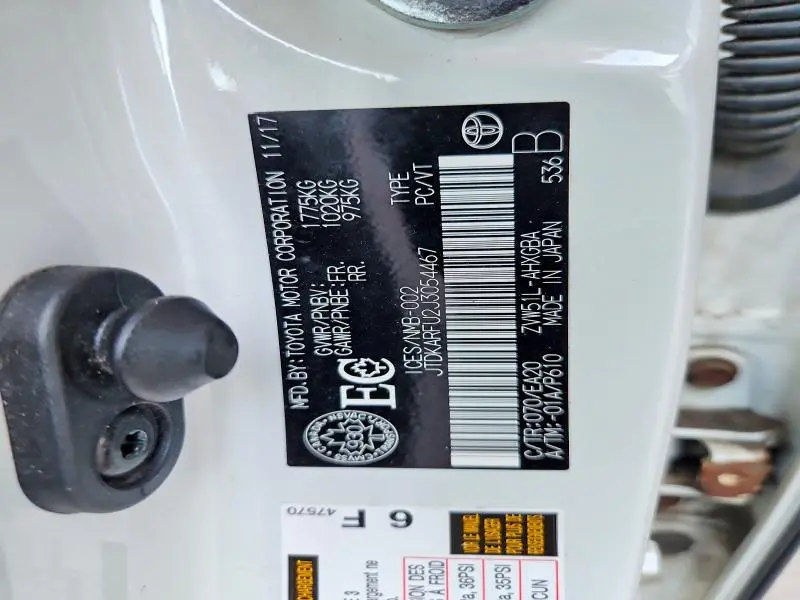 2018 TOYOTA PRIUS TWO ECO  