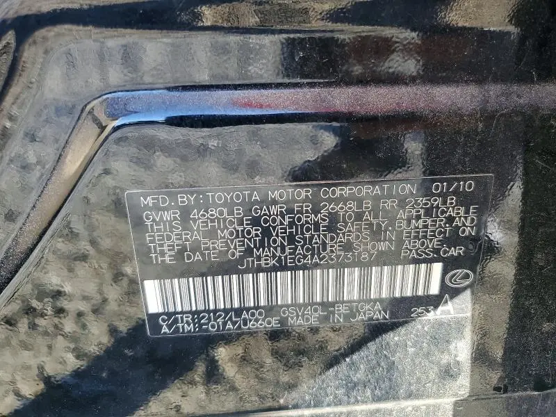 2010 LEXUS ES 350  