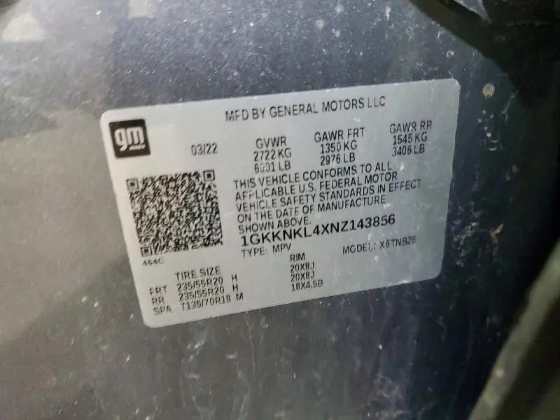 2022 GMC ACADIA SLE  