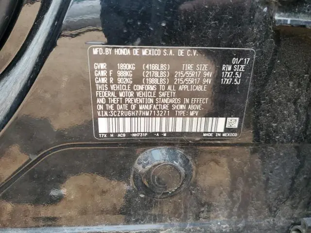 2017 HONDA HR-V EXL  