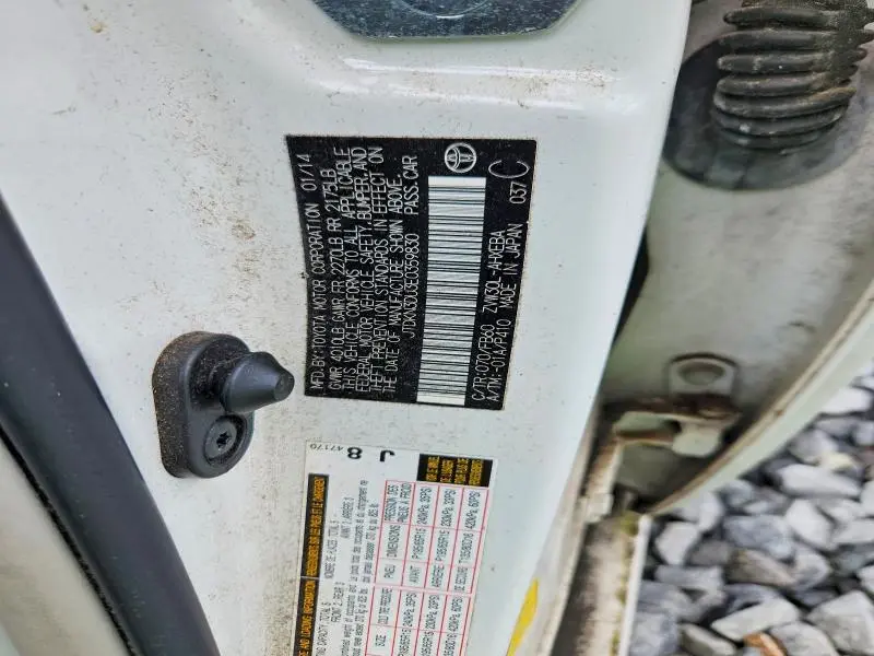 2014 TOYOTA PRIUS TWO  