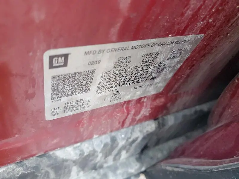 2019 CHEVROLET EQUINOX LT  