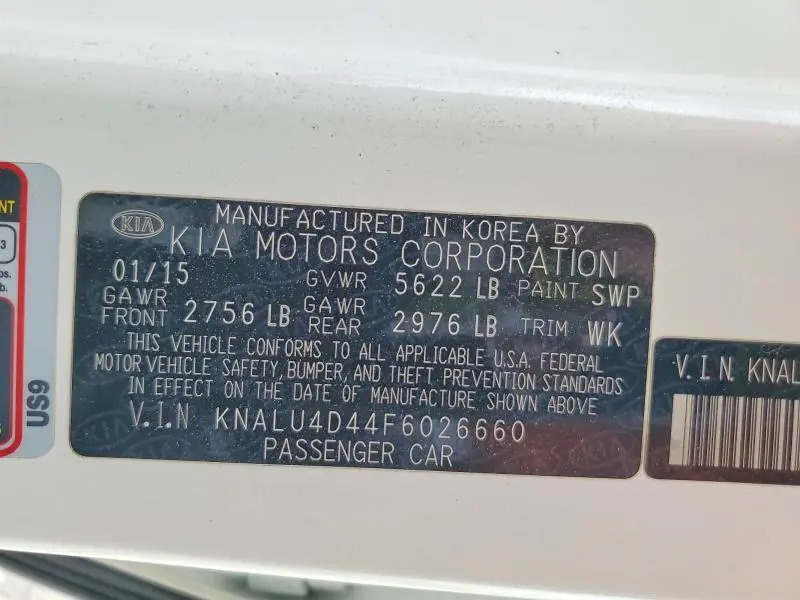 2015 KIA K900 PREMIUM  