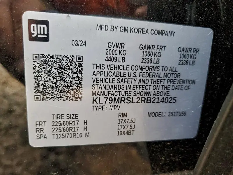 2024 CHEVROLET TRAILBLAZER LT  