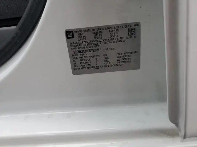 2016 CHEVROLET SILVERADO K1500 LTZ  