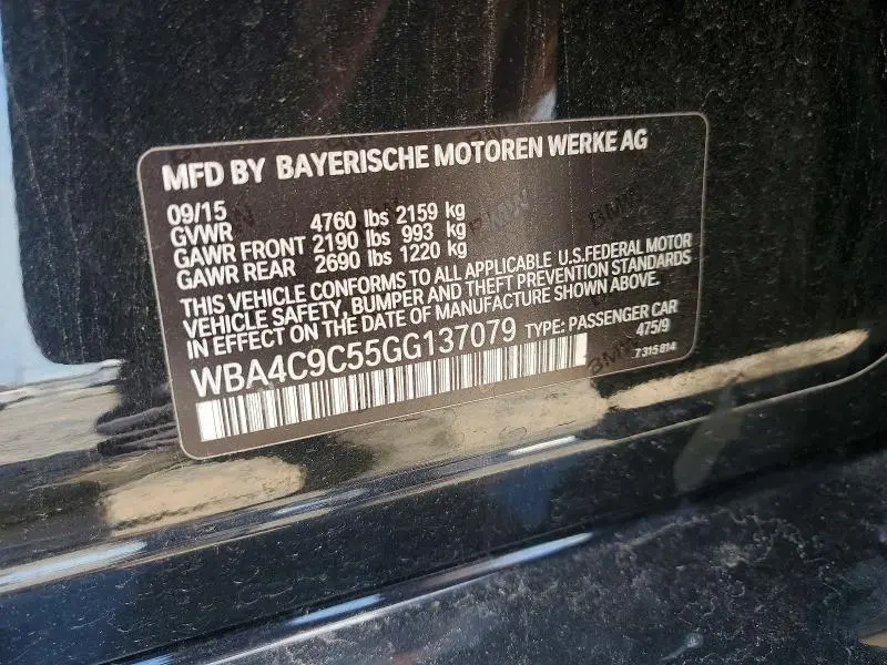 2016 BMW 428 XI GRAN COUPE SULEV  