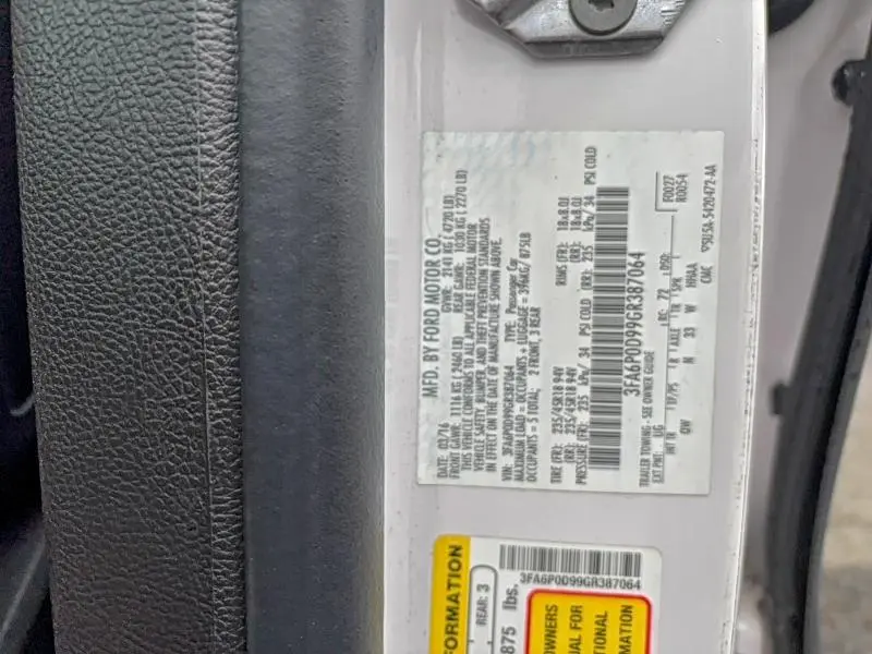 2016 FORD FUSION TITANIUM  