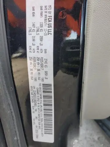 2016 DODGE GRAND CARAVAN SXT  